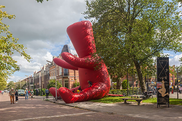 Beu op het Keunstfestival van de Oranjewijk Leeuwarden