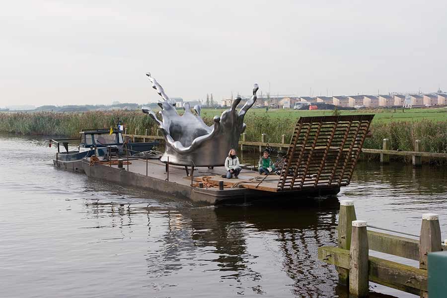 Water sculpture Mercury Rising Groenewwoud Buij Sneek